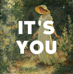 mountainqoats:  Woman in a White Dress in a Garden (1918), Charles Courtney Curran / Going to Georgia, The Mountain Goats 