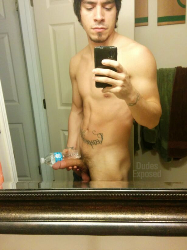 dudes-exposed:  Dudes Exposed Exclusive: Hung Mexican Stoner Stud—Miguel This hung