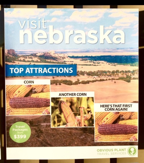 obviousplant: I made some state tourism ads and left them outside a local travel agency. More stuff 