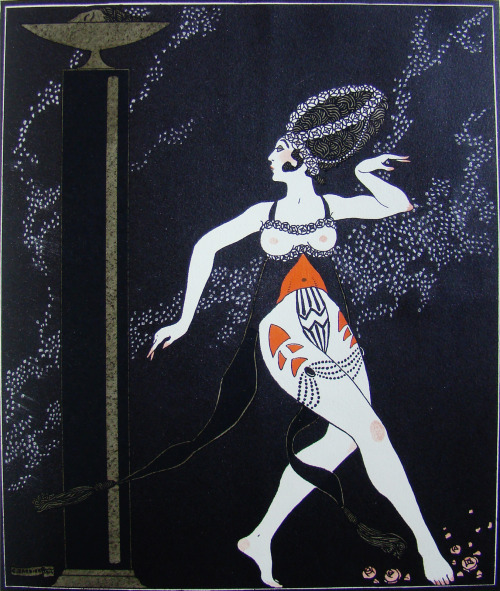 Tamara Karsavina as Salome. Performance of the Ballets Russes, 1913. Plate from the Barbier alb