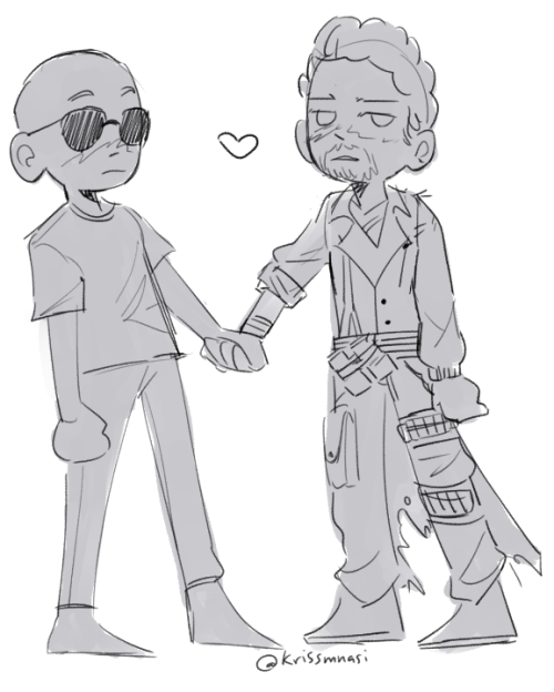 just two guys with trauma that will not get better if they hold hands and kiss but won’t get worse e