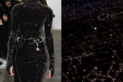 whereiseefashion:  Match #335 Details at Christopher Kane Fall 2007 | Aerial view of Hong Kong at night More matches here 