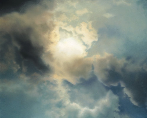 alaspoorwallace:Gerhard Richter (German, born 1932), Wolkenstudie, Grün-Blau (Study for Clouds, Green-Blue), 1970. Oil on canvas, 80 x 100 cm