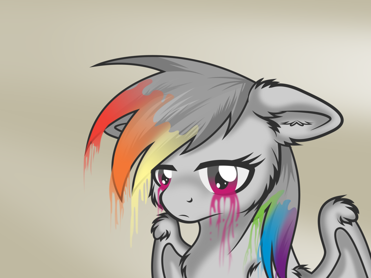 epicbroniestime:  Colourless Rainbow by *MyLittlePinkieDash