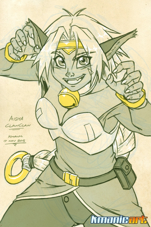 kmanicart:  Sketch 17, Aisha Clanclan wants adult photos