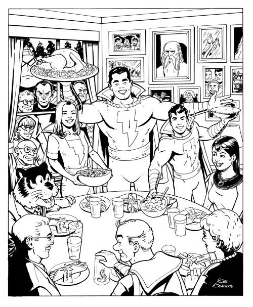 A Marvel Family Thanksgiving, by Gene Gonzales