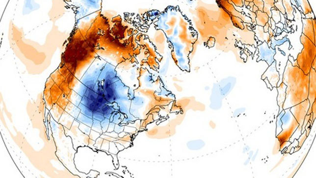 Will there be a polar vortex in the summer?
Typhoon Neoguri, that formed in the Pacific Ocean last week, has likely set off a wacky weather pattern that is interfering with the jet stream over the Midwestern U.S.