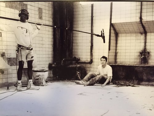 acid-hause:@LWhannell: Never before seen photo. Behind the scenes of Saw, Oct 2003. From my scrapboo