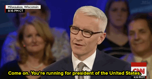 roysyesterdayjam:  micdotcom:  Watch: Trump then tries to weasel out of it by deflecting