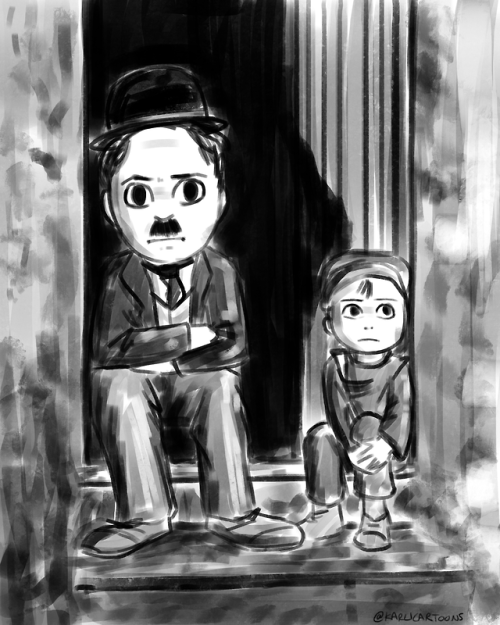 Monday was one of my friend’s birthdays, and he loves Charlie Chaplin, so I drew up his favorite pic