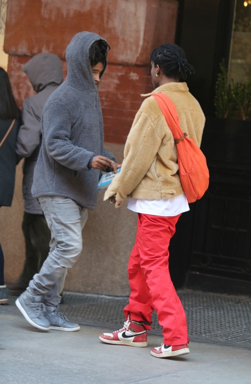 ASAP Rocky and Jaden Smith out in NYC