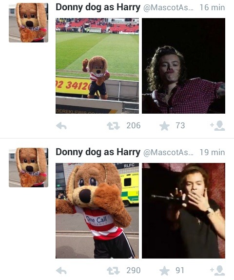 cupcakeandloubear:  OMG  Aww would be so cute if Harry was the mascot