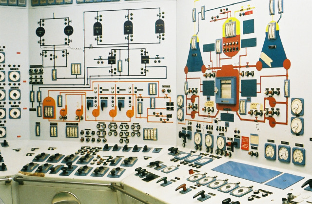 weirdlandtv:Control rooms, power stations, control panels—Soviet era mostly, and