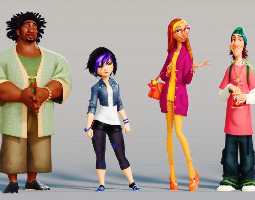 mickeyandcompany:Big Hero 6 characters line up (x)