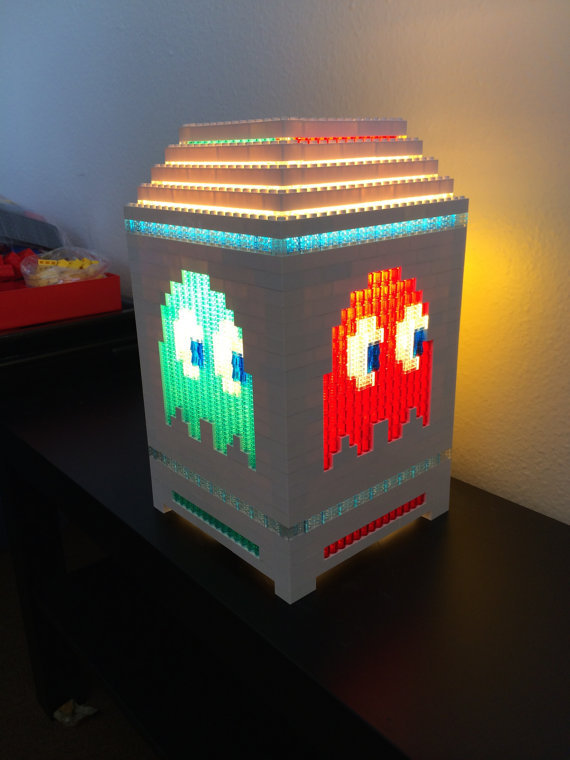 Lego Pacman light by PugsnLegos on Etsy