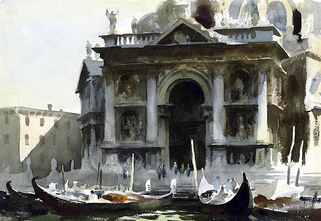 bofransson:   Edward Seago, (1910-1974) Gondolas by the Salute, Venice 
