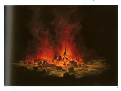 Background paintings and concept sketches from The Art of Howl’s Moving Castle½