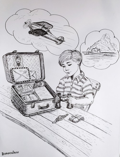 Inktober 2024. Day 5: Binoculars