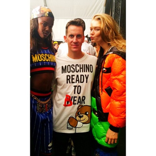 Another epic trip to Milan to walk for @moschino ! Thank you so much @itsjeremyscott for everything x