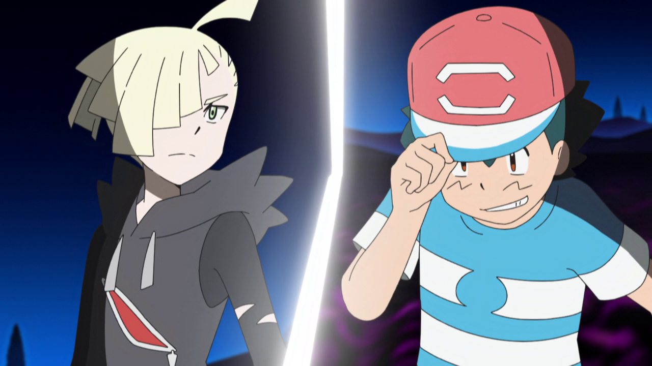 Pokémon on X: Guzma and Ash step onto the stage in the semifinals