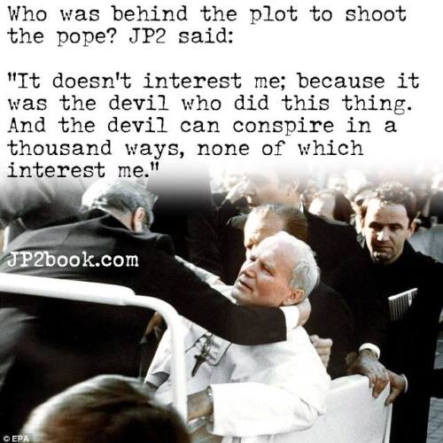 by-grace-of-god:On the feast of Fatima, May 13, 1981 – Saint John Paul the Great was shot. Let