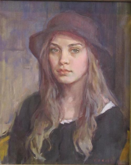 New Hat   -  Tom Root , 2012American,b.1958Oil on canvas