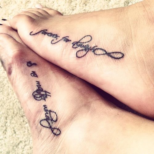 Matching forever tattoos