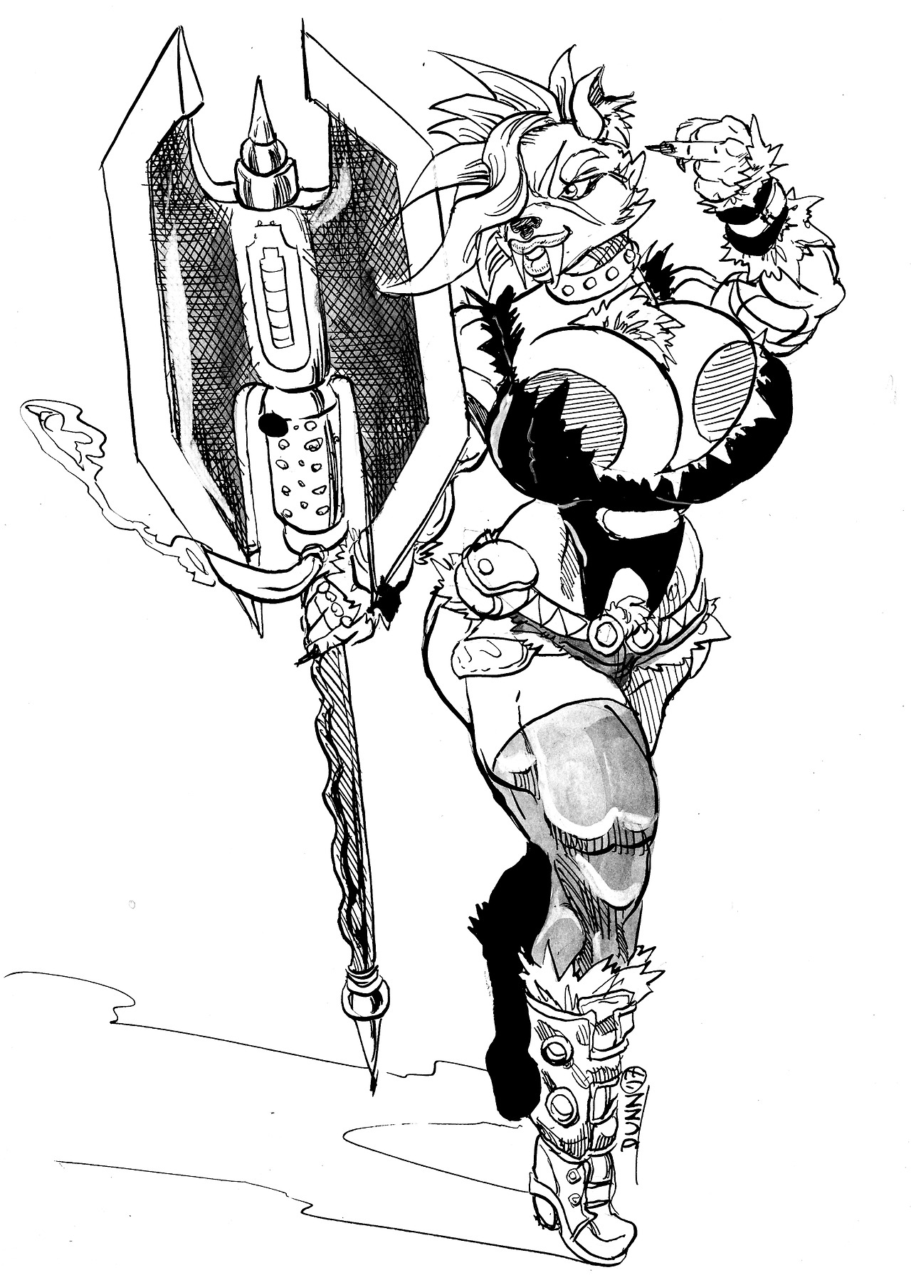 garisondunn-nsfw: A Sabertooth Tiger Girl commissioned by @let-it-di3