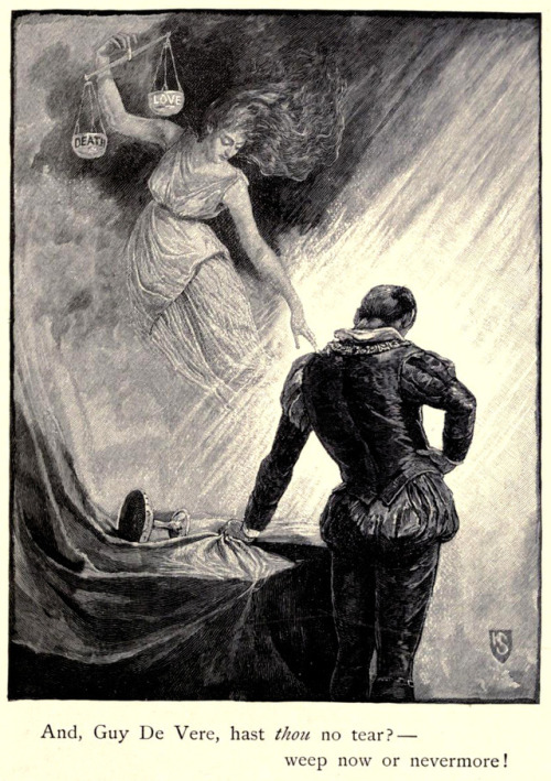 Henry Sandham (1842-1912), ‘Guy de Vere’, “Lenore” by Edgar Allan Poe, 1886S
