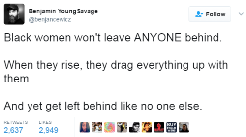 whodrankkmyapplejuice: lagonegirl:  this tread  I was literally thinking that too. Even though nobody really rocks with us but us, we always for the most part still want equality for everybody and most importantly just want ppl to leave us tf alone. 