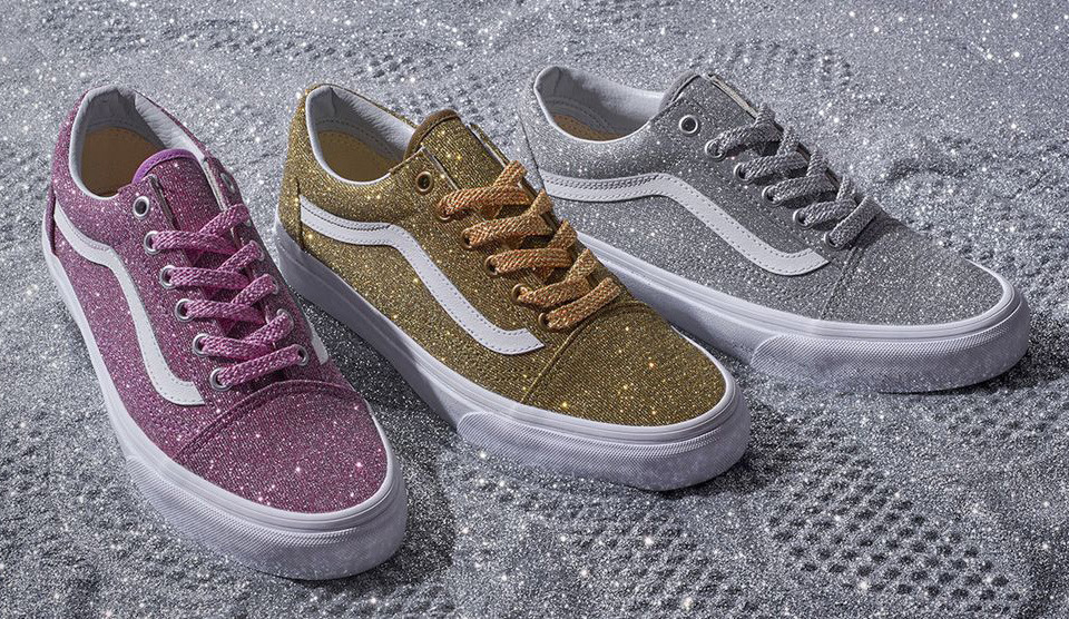 glitter vans girls