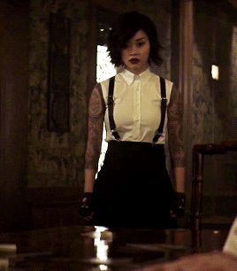 deadlycgifs:Saya in her school uniform (1.01)