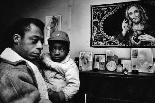 Steve Schapiro, James Baldwin with Abandoned Child, Durham, North Carolina, from the book Then and N