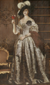 nirgrim:Clearer version of Lady Alcina Dimitrescu’s full body portrait.