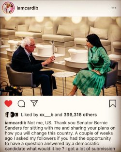 Say what you will, but Cardi B is using her platform to educate her followers. Advocacy wherever and however you can! She’s impressed me with her activism and outspokenness! 😎❤️🙏🏽👍🏽✊🏽 https://www.instagram.com/p/B0hZJQ8Aw6O/?igshid=12h7mmx7iq9u2