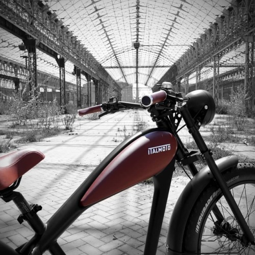 Italmoto Tiquattro EB 500W #photo #art #Italmoto #Ebike #TiquattroEB #B&amp;W #Italy #Fashion #S