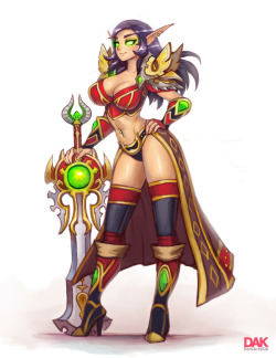 darkartskai:  Commission for a WoW blood elf Raethal! Brings