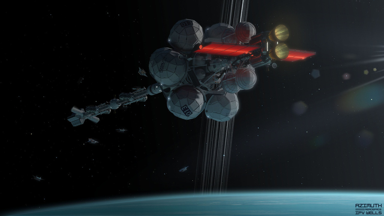 run2damoon:    Wells-class interplanetary vehicle -  Sergio Botero    “By the dawn