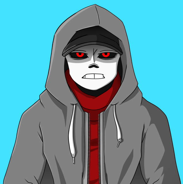 Killer sans (I was no Idea how to make hood, making time 1 HOUR cuz I'm  dumb, two versions) : r/Undertale