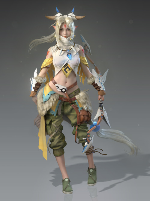 原野精灵 silu xie https://www.artstation.com/artwork/g2YGR8