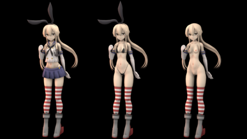 Shimakaze (Kantai Collection) model available on SFMLabI can’t believe i had this model downloaded since more than half a year ago and completely forgot about it… woops. Awesome edit made by @jim994. Thanks! :3Well, here you have :3. It’s a