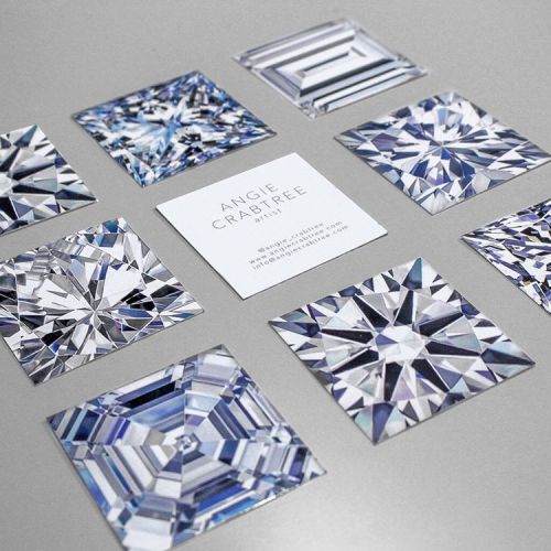 My diamond painting business cards printed by @moo They come with every print order Collect them all