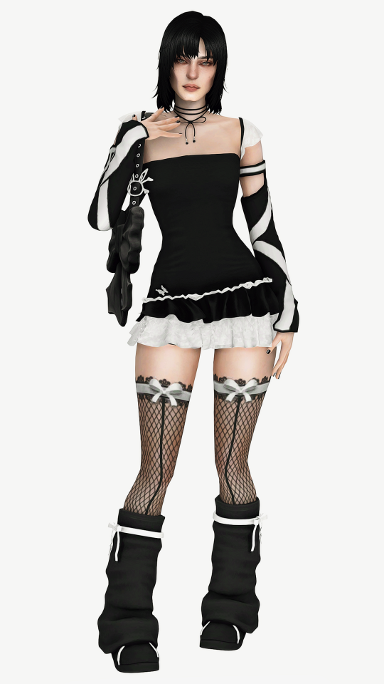 1 : Hair ┃ Dress ┃ Gloves ┃ Stockings ┃ Boots ┃ Bag ┃ Necklace ┃