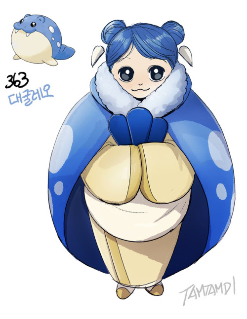 versegm:tamtamdi:Pokemon Gijinka363.Spheal364.Sealeo365.Walreininstagram | twitter@sphealsy