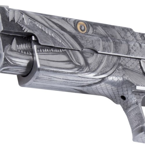 gunrunnerhell:  SIG Sauer Barracuda A custom SIG P226 X-Five from SIG Sauer’s German branch that has been engraved by one of their master engravers, Hanns Dösel. It is listed on SIG Sauer Germany’s website as a custom made to order pistol, but I’m