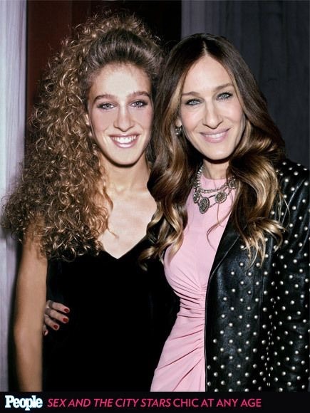 Celebrities posing with their younger selves
