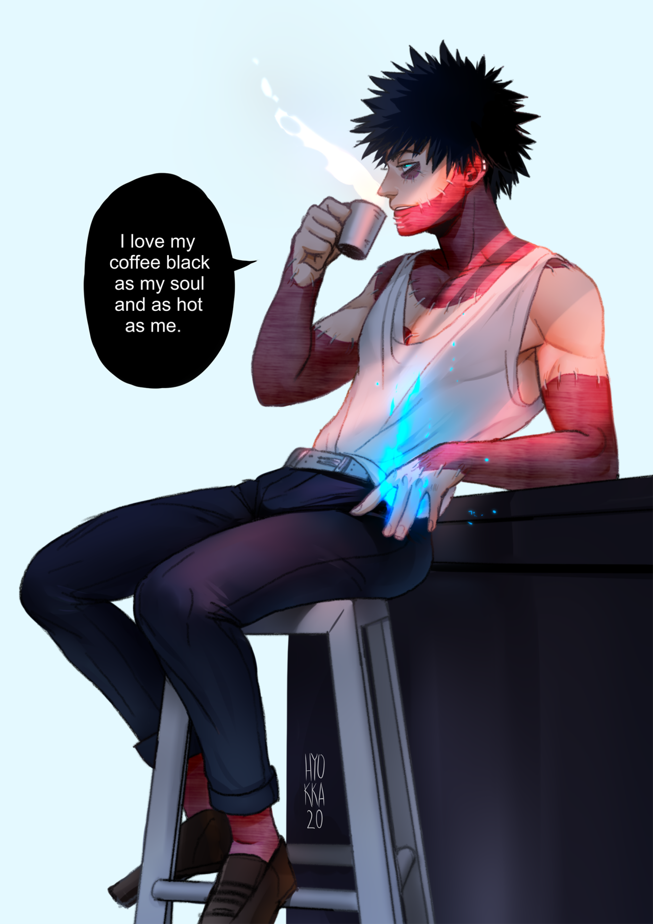 ⭐Let the stars shine upon you. ⭐ ðð» — Dabi be Dabi. He likes his coffee