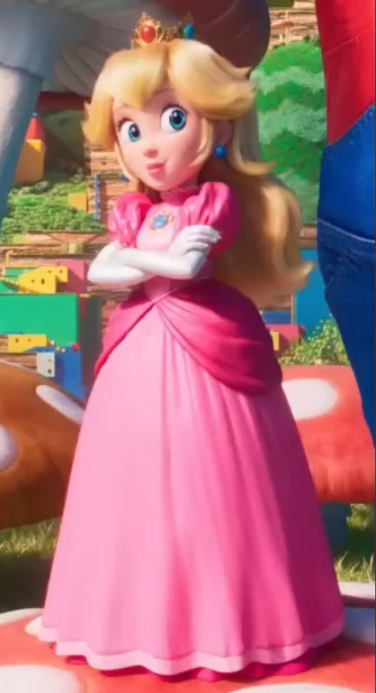 An image of Princess Peach, crossing her arms, looking confident.