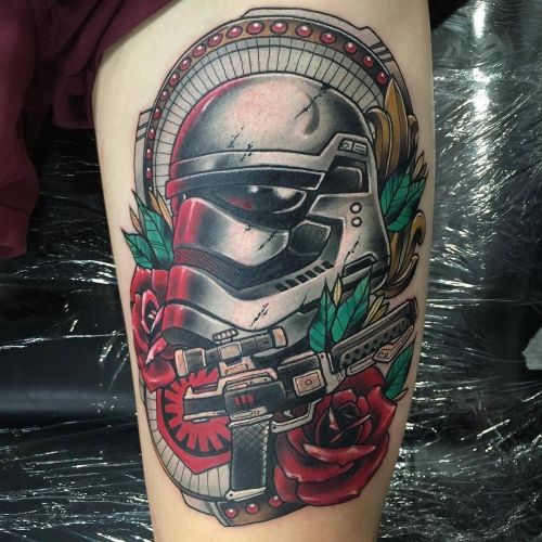 Porn photo tattoosnob:  Star Wars tattoo by @nathdrawsthings