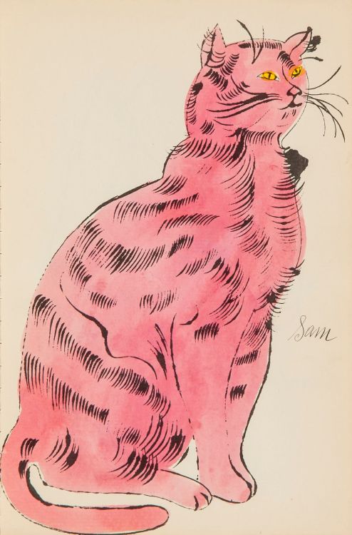 Andy Warhol (American, 1928-1987, b. Pittsburgh, PA, USA) - From 25 Cats Name Sam And One Blue Pussy